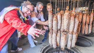 Most UNIQUE Street Food in Turkey  UNDERGROUND Kokorec FACTORY  Street Food Tour of Istanbul [upl. by Merril]