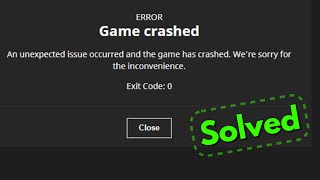 Fix minecraft game crashed an unexpected issue occurred and the game has crashed Exit Code 0 [upl. by Rosaleen694]