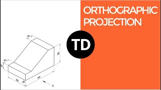 Orthographic Projection  3  Tutorial  Engineering drawing [upl. by Nywroc]