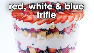 Red White amp Blue Berry Trifle Recipe [upl. by Matthews946]