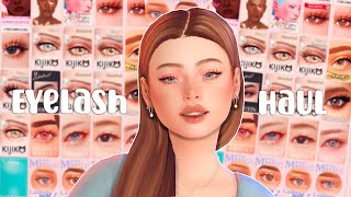 Eyelash Haul  The Sims 4 CC Haul [upl. by Jerold]