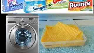 Como hacer las Toallitas Para Secadora  Dryer Sheets DIY [upl. by Barkley]