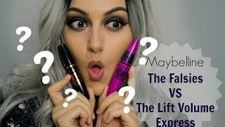 Maybelline The Falsies VS Lift Volume Express  Mascara Review [upl. by Nwahsel]