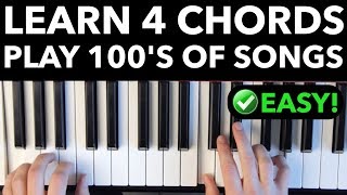 Learn 4 Chords  Quickly Play Hundreds of Songs EASY VERSION [upl. by Htomit]