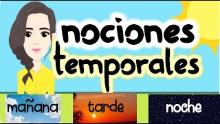 NOCIONES TEMPORALES 💥para niños [upl. by Ocirderf253]