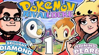 Pokemon Brilliant Diamond Shining Pearl Nuzlocke Part 1 BDSP Multiplayer Rivallocke [upl. by Oratnek]