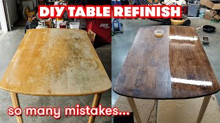 DIY  How to Refinish an Old Dining Table [upl. by Douville]