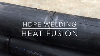 HDPE pipe welding using Heat Fusion [upl. by Aneeroc]