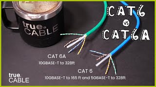 Cat6 vs Cat6A Ethernet Cable  Whats the Difference [upl. by Dlaregztif]