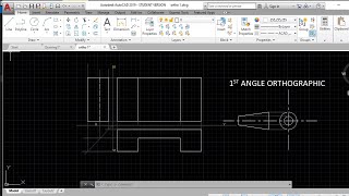 1st Angle Orthographic Projection [upl. by Ahsiuq101]