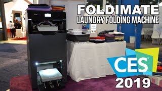 FOLDIMATE Laundry Folding Machine at CES 2019 [upl. by Stieglitz]