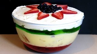 How To Make Homemade Christmas Trifle  The Easiest Recipe Ever [upl. by Alisen]