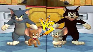 Tom and Jerry in War of the Whiskers HD Tom Vs Jerry Vs Nibbles Vs Butch Master Difficulty [upl. by Press]