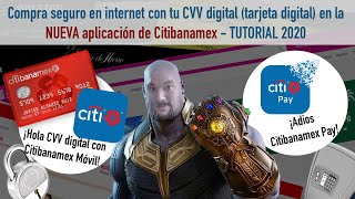 Como generar tu tarjeta digital CVV con la NUEVA app de Citibanamex  TUTORIAL 2020 [upl. by Furlong]