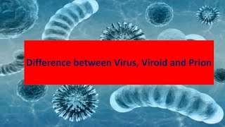 Difference between virus viroid and prions [upl. by Ennylhsa353]