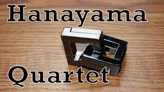 Hanayama Quartet Easy to Follow Full Solution [upl. by Treve]