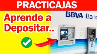 Como Hacer Depósitos En Cajeros Automáticos BANCOMER PRACTICAJAS Bien Explicado [upl. by Ahsrat739]