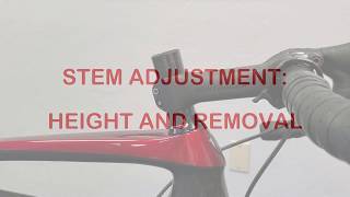 How to Adjust Stem Height and Removal [upl. by Bendicta]