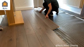 How To Install Laminate Flooring For Beginners [upl. by Tevlev117]