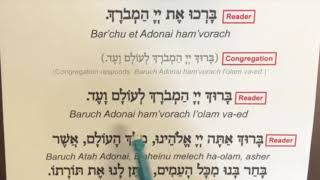 Blessing Before Torah Reading  Transliteration [upl. by Tnerual]