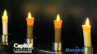 Bulbrite Innovative Flicker Flame LED Light Bulb Video [upl. by Borroff715]