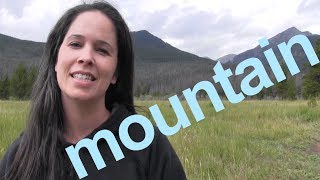 How to Say MOUNTAIN and SENTENCE  American English [upl. by Darrel]