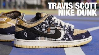 TRAVIS SCOTT Nike SB DUNK Low REVIEW amp On Feet [upl. by Ejrog]