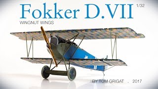 Wingnut Wings Fokker DVIIearly 132 Stopmotion [upl. by Leviram]