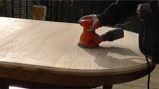 DIY How Refinish A Table table top  Part 1 [upl. by Nymrak]