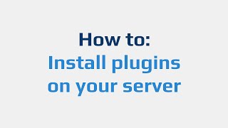 How to Install plugins on your server [upl. by Saleme]