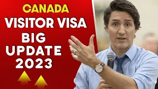 Canada Visitor Visa Big Update 2023  Canada Immigration News [upl. by Atokad]