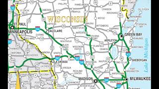 map of Wisconsin [upl. by Uos]