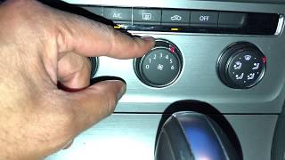 VOLKSWAGEN GOLF HEAT AND AIRCONDITION CONTROL  HOW TO [upl. by Rakso662]