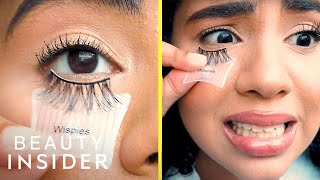 SelfAdhering False Lashes Are Perfect For Beginners [upl. by Aivuy993]