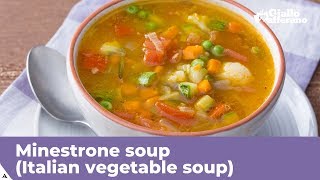 VEGETABLE MINESTRONE  Traditional Italian vegetable soup [upl. by Baily]