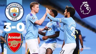 HIGHLIGHTS MAN CITY 30 ARSENAL  Sterling De Bruyne Foden [upl. by Selmore]