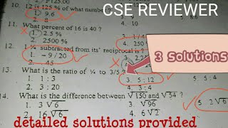 Civil Service Exam MATH REVIEWER [upl. by Llemhar]