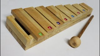 How to make Xylophone  DIY Music Instruments [upl. by Shulock655]