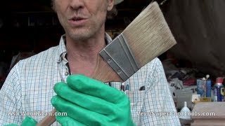 HOW TO CLEAN A PAINT BRUSH  Oil Based [upl. by Ayhdiv]