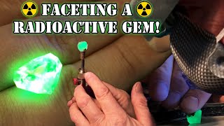 Cutting a Natural Glowing Gemstone Hyalite Opal [upl. by Atinav]