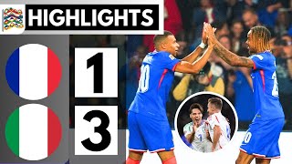 🔥 France vs Italy 13  UEFA Nations League  Highlights  Stunning Goals🔥 [upl. by Rasaec386]