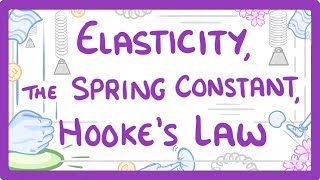 GCSE Physics  Elasticity spring constant and Hookes Law 44 [upl. by Dunton346]