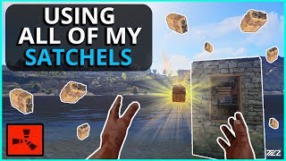 Using ALL Of My Satchel Charges to RAID Rust Solo Survival Gameplay Part 3 [upl. by Godfree]