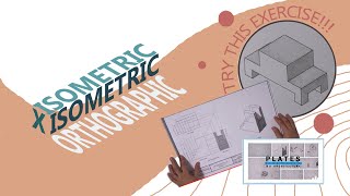 HOW TO DO Orthographic amp Isometric Drawing PART 1 First Year Architectural Plates Philippines [upl. by Ydnal]