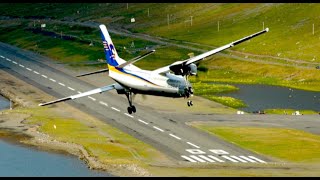 Extreme Airport Approach in Iceland HD [upl. by Coppock819]