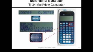 Scientific Notation and the TI34 MultiView Calculator [upl. by Stephannie]