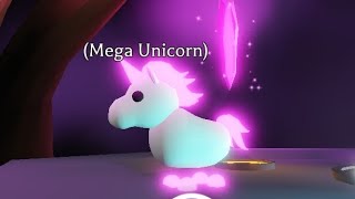 MEGA UNICORN Legendary  Fly Ride amp Tricks Adopt Me [upl. by Eiduam]