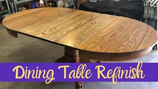 Dining Table Refinish [upl. by Hayidah344]