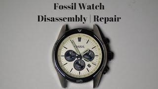 Fossil Watch Disassembly  Repair [upl. by Rep]