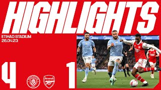 HIGHLIGHTS  Manchester City vs Arsenal 41  Premier League [upl. by Garbers139]